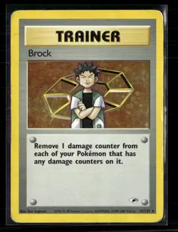 Pokemon 2000 Gym Heroes Brock Holo #15/132 - Image 1