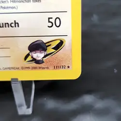Rocket's Hitmonchan 11/132 Holo Rare Gym Heroes Pokemon WOTC Vintage 2000 LP - Image 5