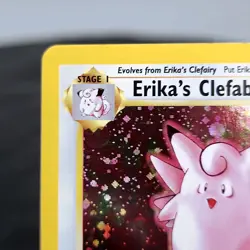 Erika's Clefable Gym Heroes Holo 3/132 WOTC Pokemon TCG Unlimited Rare NM ⭐ - Image 3