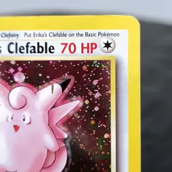 Erika's Clefable Gym Heroes Holo 3/132 WOTC Pokemon TCG Unlimited Rare NM ⭐ - Image 4