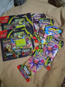 Lot of 5 Pokemon Mega Evolution Perfect Order Sleeved Booster Pack 2 3 Pack - Image 1