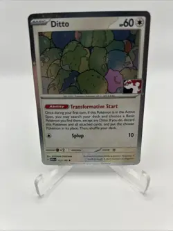 Ditto 132/165 Cosmos Holo Prize Pack Stamped Series 6 Pokemon TCG 151 Mew - Image 1