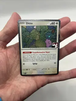 Ditto 132/165 Cosmos Holo Prize Pack Stamped Series 6 Pokemon TCG 151 Mew - Image 3