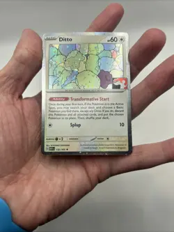 Ditto 132/165 Cosmos Holo Prize Pack Stamped Series 6 Pokemon TCG 151 Mew - Image 4