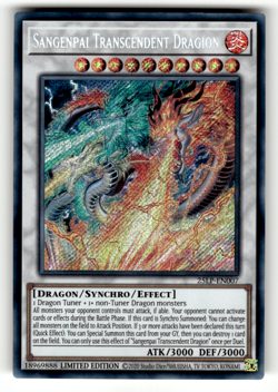 Sangenpai Transcendent Dragion (Secret Rare) 25LP-EN007 Limited Secret Rare Limi - Image 1