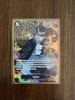 One Piece TCG Sabo 2nd Anniversary (OP04-083) NM, Foil English - Image 1