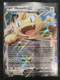 Meowth ex - 062/088 - Ultra Rare - Perfect Order - NM/M - Pokemon Card - Image 1
