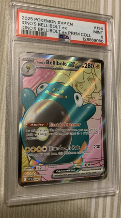 Iono's Bellibolt EX PSA 9 - 2025 Pokemon Black Star Promo #194 - Image 1