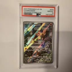 Pokemon Scarlet & Violet Obsidian Flames Charmander ETB Promo Card 044 PSA 10 💎 - Image 1