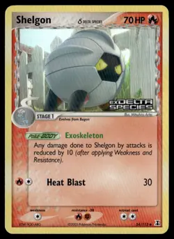Shelgon - 054/113 (Delta Species) Reverse Holo Delta Species NM Pokemon TCG - Image 1
