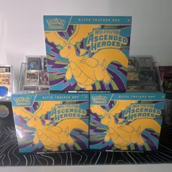 (Lot of 3) Pokemon Ascended Heroes Elite Trainer Box 2025 Dragonite x3 - Image 1