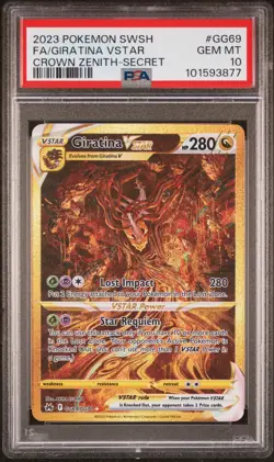 Giratina Vstar PSA 10 - GG69/GG70 - Gold Alt Art - Crown Zenith - Pokemon - Image 3