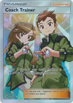 Coach Trainer - 233/236 - Full Art Ultra Rare PL/MP, English Pokemon Unified Min - Image 1