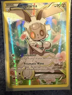 2017 Pokemon TCG Magearna XY186 NM Full Art Holo Black Star Promo XY Promo - Image 1