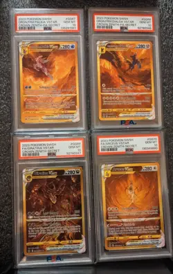 Pokemon Crown Zenith Gold VSTAR Set GG67 GG68 GG69 GG70 PSA 10 - Image 1