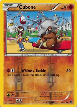 CUBONE 77/162 C BREAKTHROUGH POKEMON REVERSE HOLO HP - Image 1