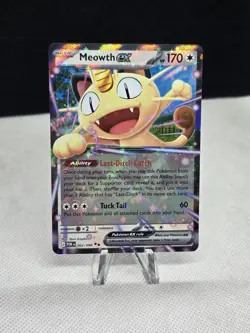 2026 Pokemon Perfect Order MEOWTH EX 062/088 Double Rare - Image 1