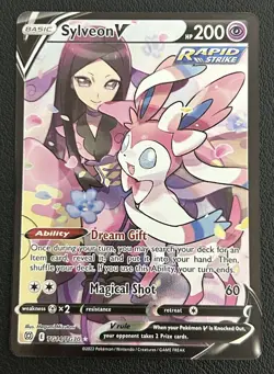 Sylveon V TG14/TG30 Brilliant Stars Trainer Gallery Ultra Rare Pokemon Card NM - Image 1