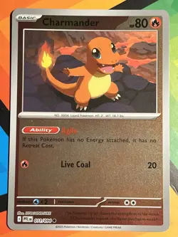 Pokemon Charmander 011/094 Phantasmal Flames Reverse Holo Common 80HP - Image 1