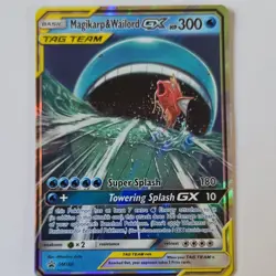 Pokemon Magikarp & Wailord GX SM166 TAG TEAM Promo Holo SM Promo Mitsuhiro Arita - Image 1