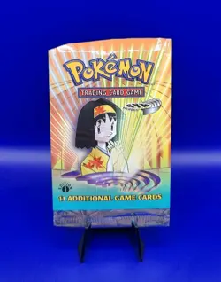 Pokemon Gym Heroes 1st Edition EMPTY Booster Pack Erika Vintage WOTC TCG 1999 - Image 1