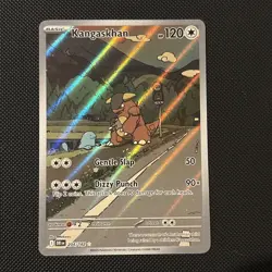Pokemon TCG Kangaskhan Destined Rivals Illustration Rare Card 204/182 SV10 - Image 1