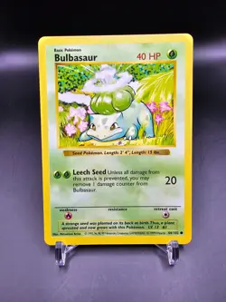 NM/EX - Bulbasaur - 44/102 - Shadowless - Base Set - Pokemon Card - Image 1