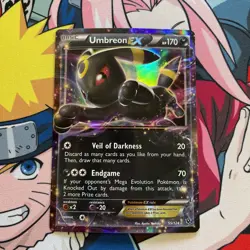 Umbreon EX - 55/124 - Pokemon Fates Collide XY Ultra Rare Card NM - Image 1