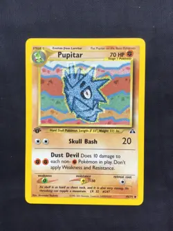 Pokemon Cards: 1st Edition Neo Discovery Uncommon: Pupitar 45/75 - Image 1