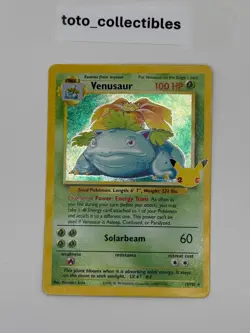 Pokemon TCG Celebrations Venusaur Holo Rare Card #15/102 Classic Collection NM - Image 1