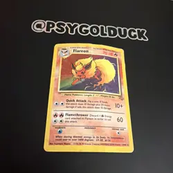 Flareon Jungle Holo Card 3/64 Unlimited Rare HP A20 - Image 2