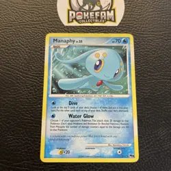 Manaphy 2/17 Holo Rare Promo POP Series 9 Pokemon Card 2009 LP - Image 1