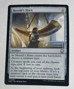 1x Herald's Horn - Commander: March of the Machine - NM - MTG - Image 1
