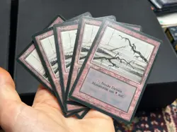 5x German Fbb Swamp • Unplayed / Mostly Clean • Basic Land • Mtg - Image 1