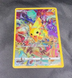 Pokemon TCG Pikachu Secret Rare Full Art Holo 160/159 Crown Zenith - Image 1