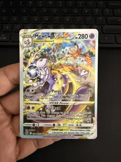 NM Mewtwo VSTAR GG44/GG70 Alt Art Pokemon Crown Zenith Galarian Gallery - Image 1