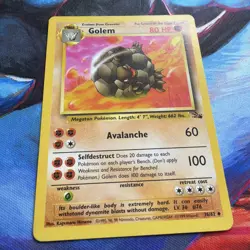 Golem 36/62 | Pokemon TCG | Fossil | LP vintage - Image 1