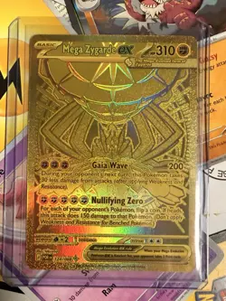 Mega Zygarde Ex 124/088 - Gold Hyper Rare - Pokemon Perfect Order - Image 1
