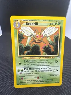 Beedrill 18/75 Neo Discovery Pokemon TCG NM - Image 1