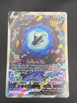 Lumineon V GG39/GG70 Crown Zenith Galarian Gallery Ultra Rare Full Art Pokemon - Image 1