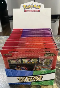 Pokemon Mega Evolution Ascended Heroes Tech Sticker Collection Sealed X 12 Case - Image 1