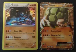 EXC. Golem EX + rare holo 45 + 46/83 ultra rare Generations Pokemon TCG cards - Image 1