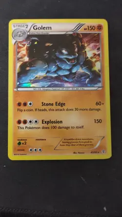 EXC. Golem EX + rare holo 45 + 46/83 ultra rare Generations Pokemon TCG cards - Image 2