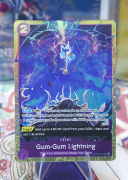 Gum-Gum Lightning OP09-077 Premium Best Selection Vol 4 One Piece TCG ENGLISH - Image 1