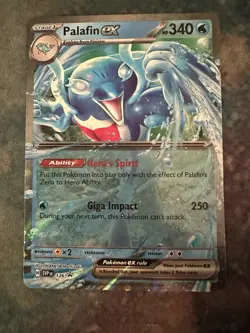 Palafin ex SVP126 Black Star Promo Double Rare Pokemon Card Mint - Image 2