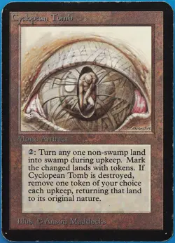 Cyclopean Tomb Alpha HEAVILY PLD Artifact Rare MAGIC CARD (ID# 509109) ABUGames - Image 1