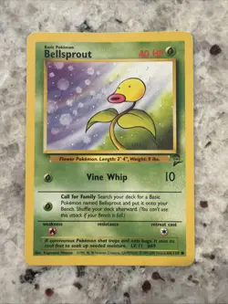 Bellsprout 49/64 2nd Edition WOTC Jungle Set Pokemon Card - Image 1