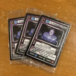 3 Card Lot Star Trek CCG: The Traveler/The Emissary Sealed Promo Cards 1998 RARE - Image 1