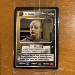 3 Card Lot Star Trek CCG: The Traveler/The Emissary Sealed Promo Cards 1998 RARE - Image 4