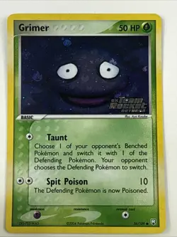 Grimer 56/109 Common Reverse Holo Stamped Team Rocket Returns Pokemon Card - Image 1